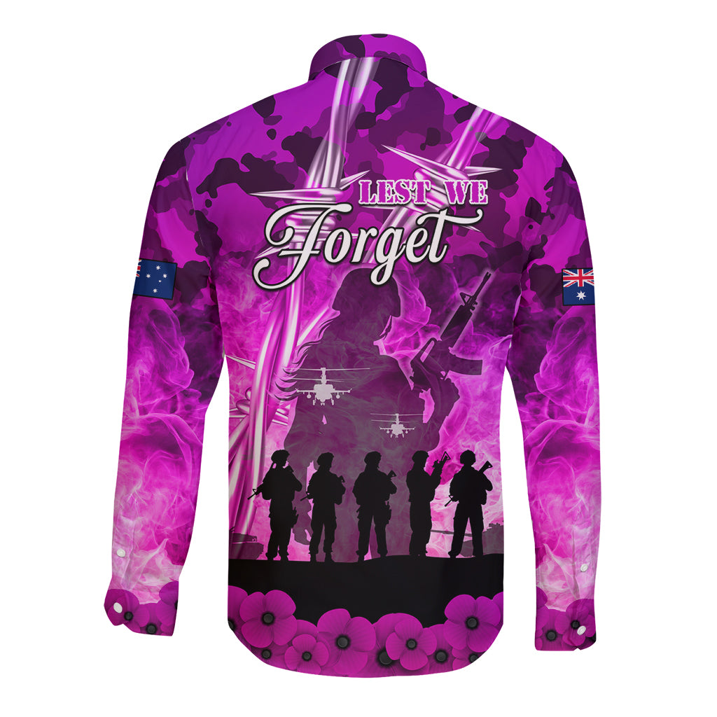 Australia ANZAC Day Long Sleeve Button Shirt The Unsung Heroes Sisters of War