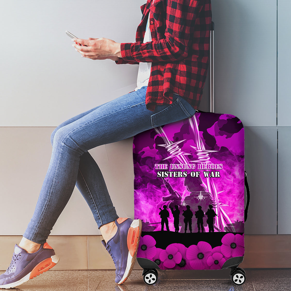 Australia ANZAC Day Luggage Cover The Unsung Heroes Sisters of War