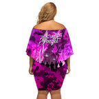 Australia ANZAC Day Off Shoulder Short Dress The Unsung Heroes Sisters of War