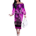Australia ANZAC Day Off The Shoulder Long Sleeve Dress The Unsung Heroes Sisters of War