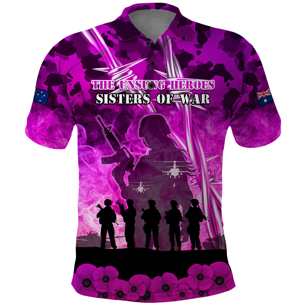 Australia ANZAC Day Polo Shirt The Unsung Heroes Sisters of War