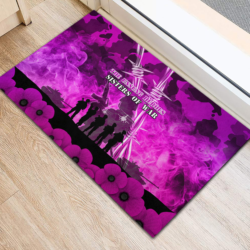 Australia ANZAC Day Rubber Doormat The Unsung Heroes Sisters of War