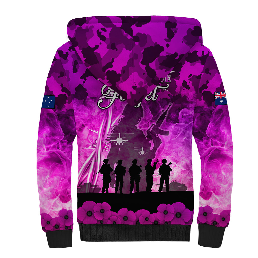 Australia ANZAC Day Sherpa Hoodie The Unsung Heroes Sisters of War