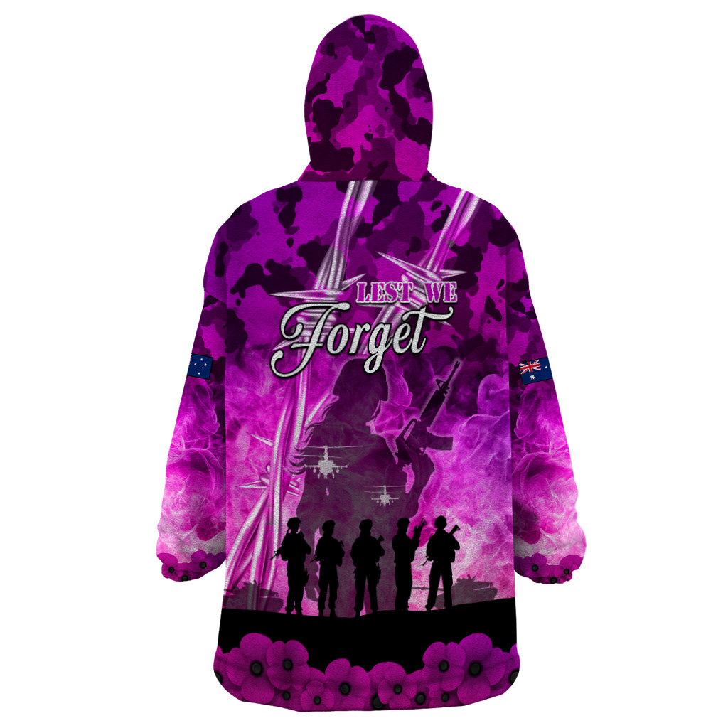 Australia ANZAC Day Wearable Blanket Hoodie The Unsung Heroes Sisters of War