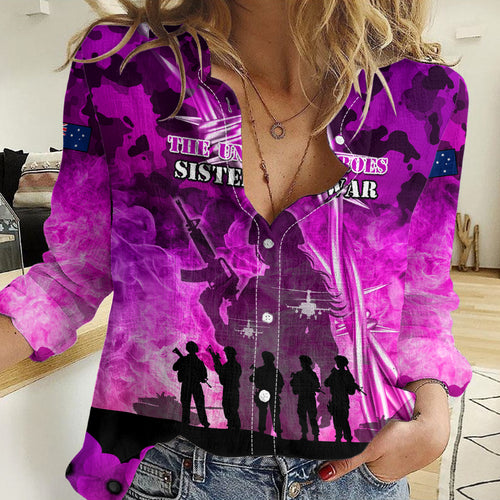 Australia ANZAC Day Women Casual Shirt The Unsung Heroes Sisters of War