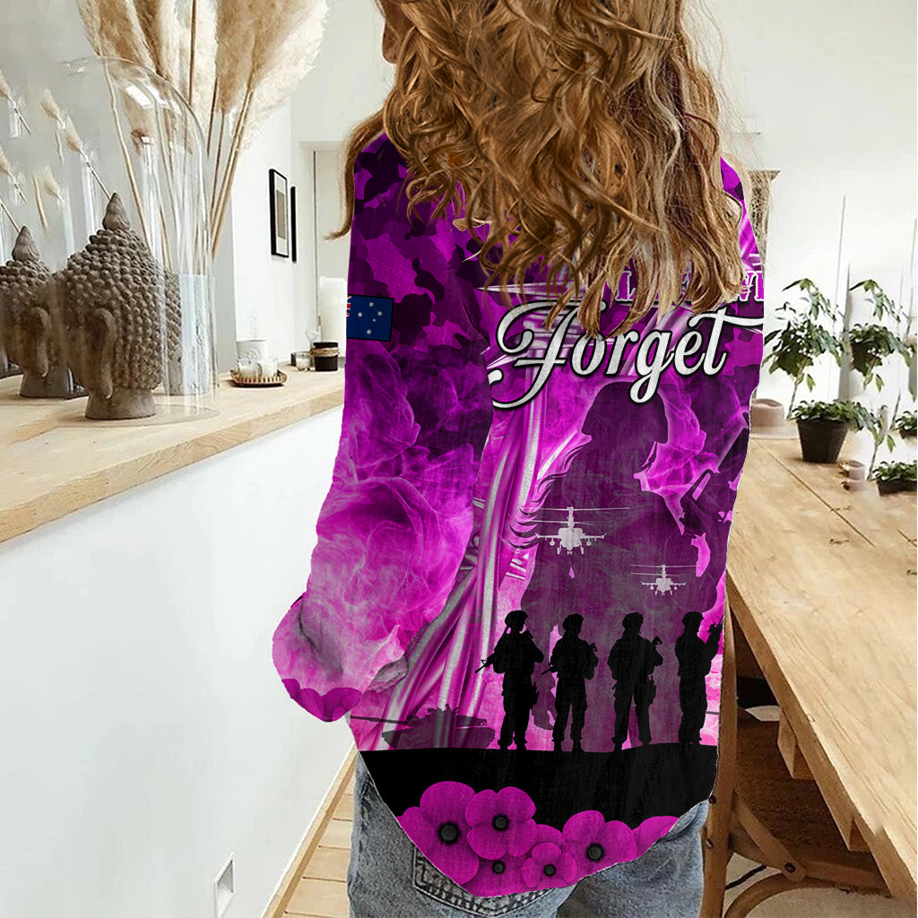 Australia ANZAC Day Women Casual Shirt The Unsung Heroes Sisters of War