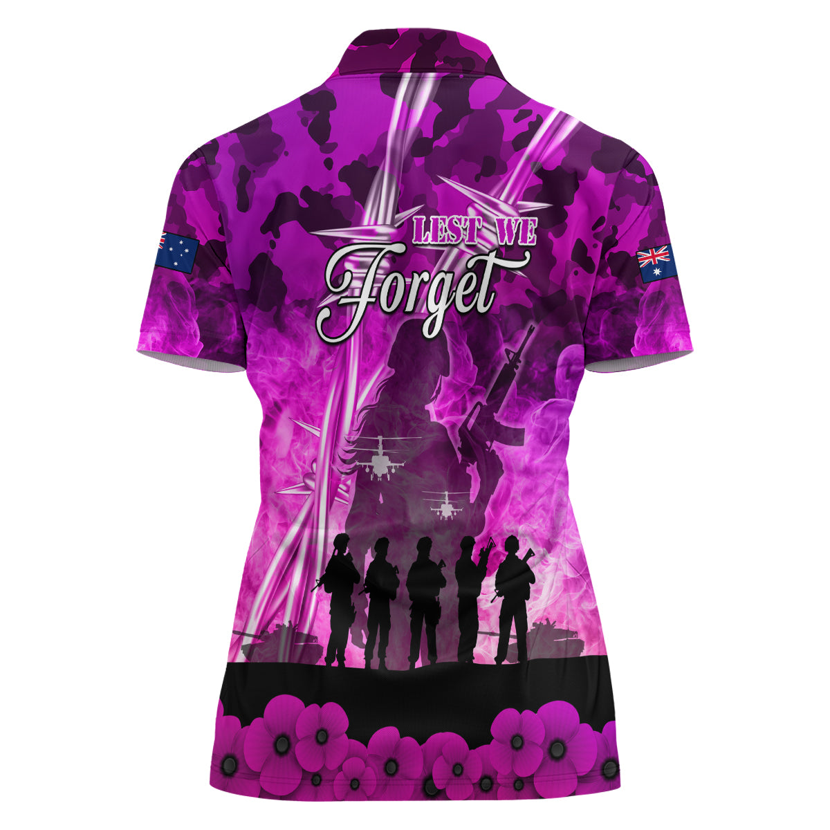 Australia ANZAC Day Women Polo Shirt The Unsung Heroes Sisters of War