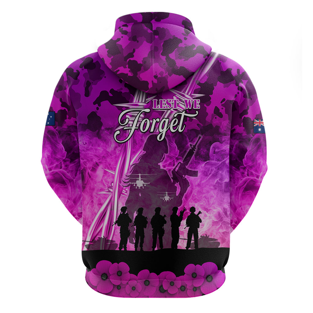 Australia ANZAC Day Zip Hoodie The Unsung Heroes Sisters of War