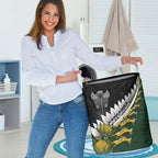 Rugby New Zealand And South Africa Laundry Basket Silver Fern With Springboks
