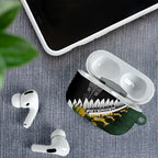 Rugby New Zealand And South Africa AirPods Case Silver Fern With Springboks