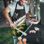 Rugby New Zealand And South Africa Apron Silver Fern With Springboks
