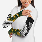 Custom Rugby New Zealand And South Africa Arm Sleeves Silver Fern With Springboks