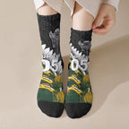 Custom Rugby New Zealand And South Africa Crew Socks Silver Fern With Springboks