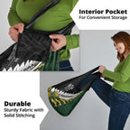 Rugby New Zealand And South Africa Grocery Bag Silver Fern With Springboks