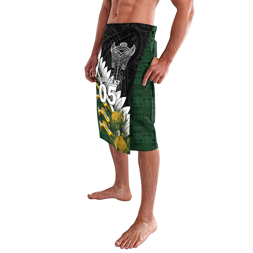 Custom Rugby New Zealand And South Africa Lavalava Silver Fern With Springboks