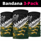 Rugby New Zealand And South Africa Neck Gaiter Silver Fern With Springboks