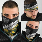 Rugby New Zealand And South Africa Neck Gaiter Silver Fern With Springboks