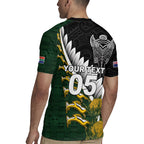 Custom Rugby New Zealand And South Africa Rugby Jersey Silver Fern With Springboks