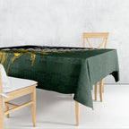 Rugby New Zealand And South Africa Tablecloth Silver Fern With Springboks