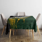 Rugby New Zealand And South Africa Tablecloth Silver Fern With Springboks