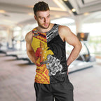 New Zealand And Papua New Guinea Rugby Custom Men Tank Top Maori Kiwi With Bird of Paradise