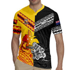 New Zealand And Papua New Guinea Rugby Custom Rugby Jersey Maori Kiwi With Bird of Paradise