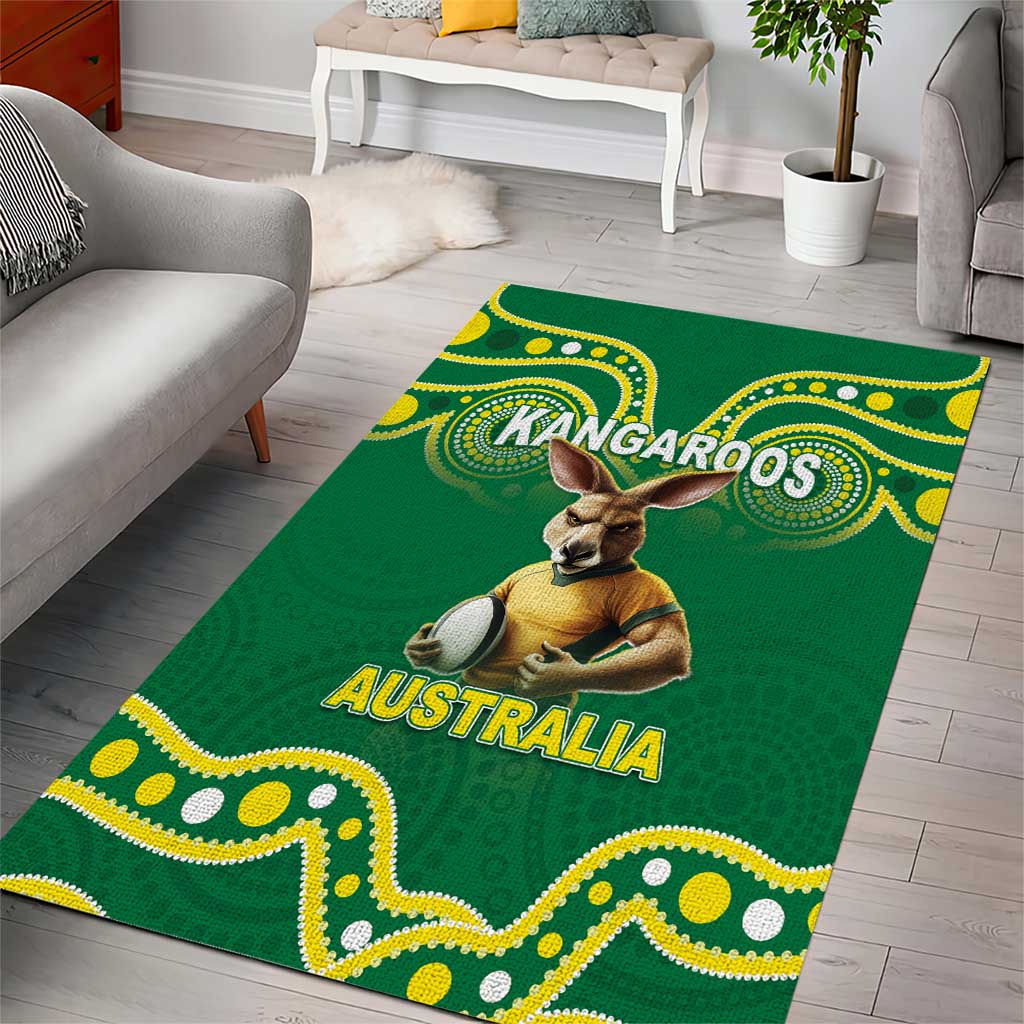Australia Rugby Custom Area Rug Kangaroos Make History Pacific Champions