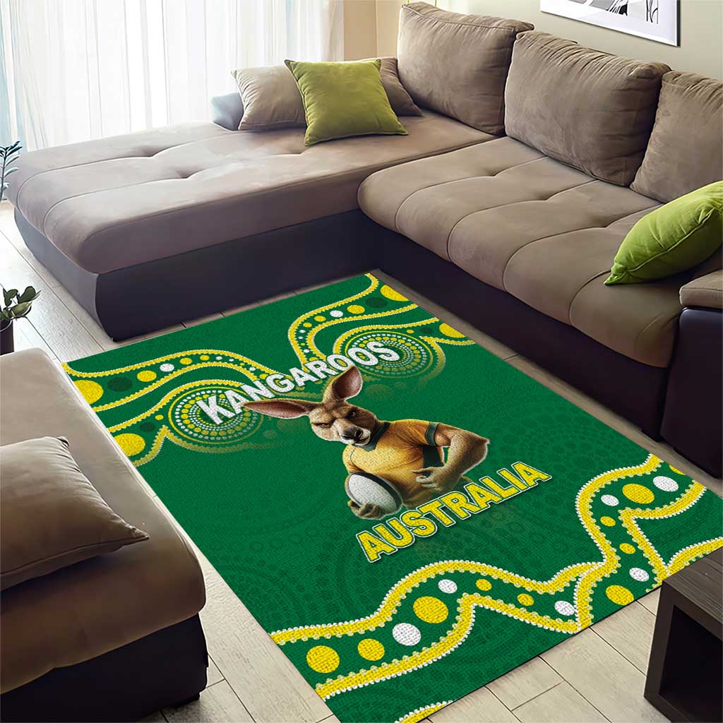 Australia Rugby Custom Area Rug Kangaroos Make History Pacific Champions