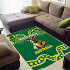 Australia Rugby Custom Area Rug Kangaroos Make History Pacific Champions