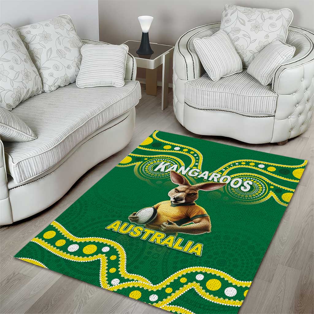Australia Rugby Custom Area Rug Kangaroos Make History Pacific Champions