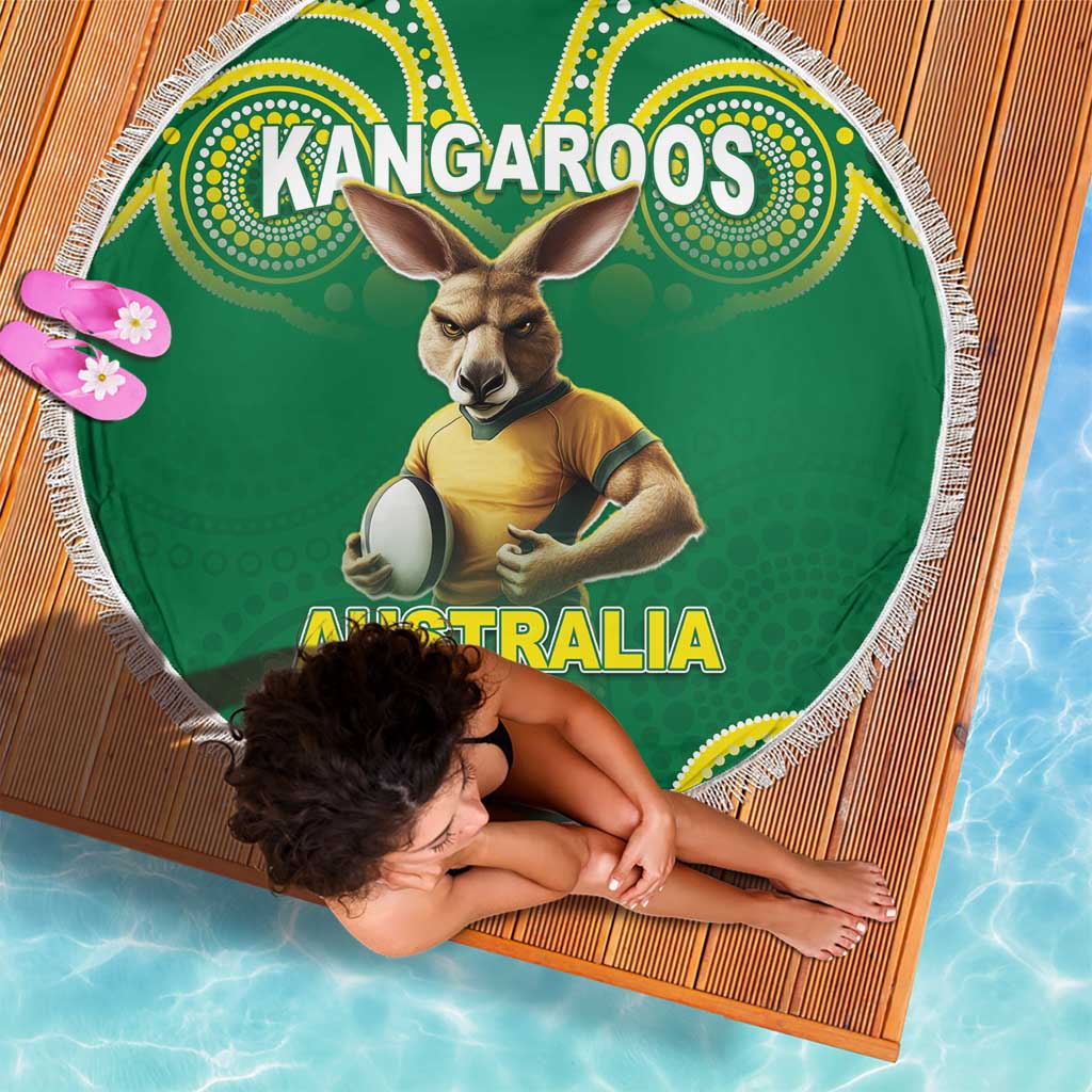 Australia Rugby Custom Beach Blanket Kangaroos Make History Pacific Champions