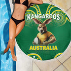 Australia Rugby Custom Beach Blanket Kangaroos Make History Pacific Champions