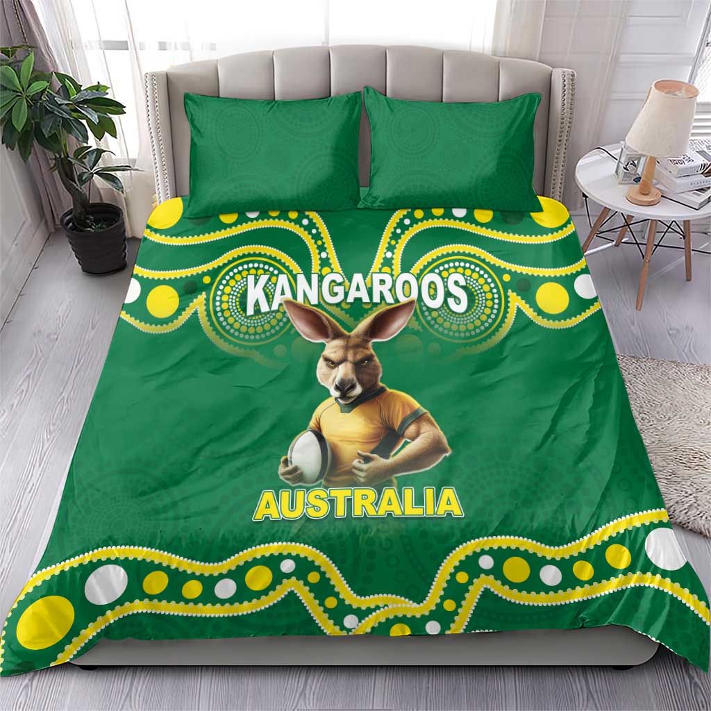 Australia Rugby Custom Bedding Set Kangaroos Make History Pacific Champions
