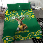 Australia Rugby Custom Bedding Set Kangaroos Make History Pacific Champions