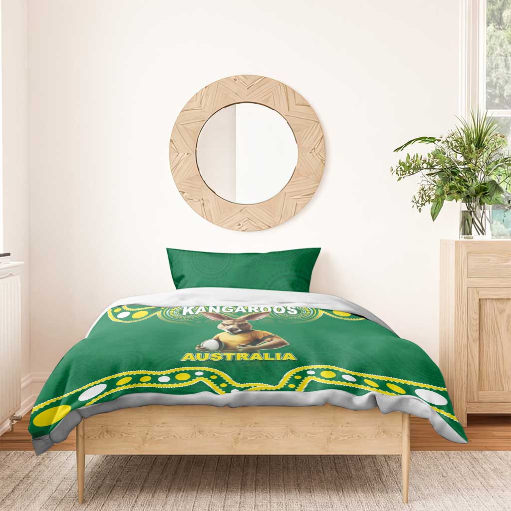 Australia Rugby Custom Bedding Set Kangaroos Make History Pacific Champions