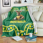 Australia Rugby Custom Blanket Kangaroos Make History Pacific Champions