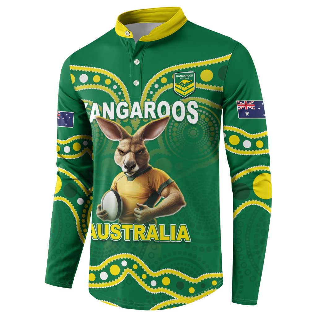 Australia Rugby Custom Button Sweatshirt Kangaroos Make History Pacific Champions