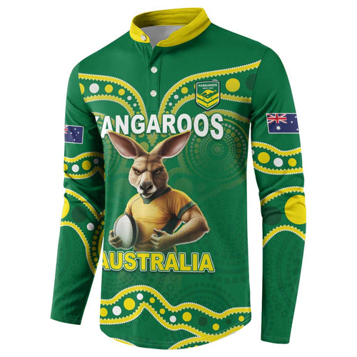 Australia Rugby Custom Button Sweatshirt Kangaroos Make History Pacific Champions