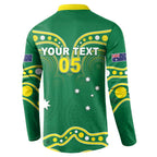 Australia Rugby Custom Button Sweatshirt Kangaroos Make History Pacific Champions