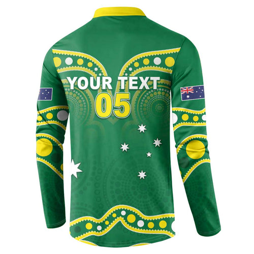 Australia Rugby Custom Button Sweatshirt Kangaroos Make History Pacific Champions