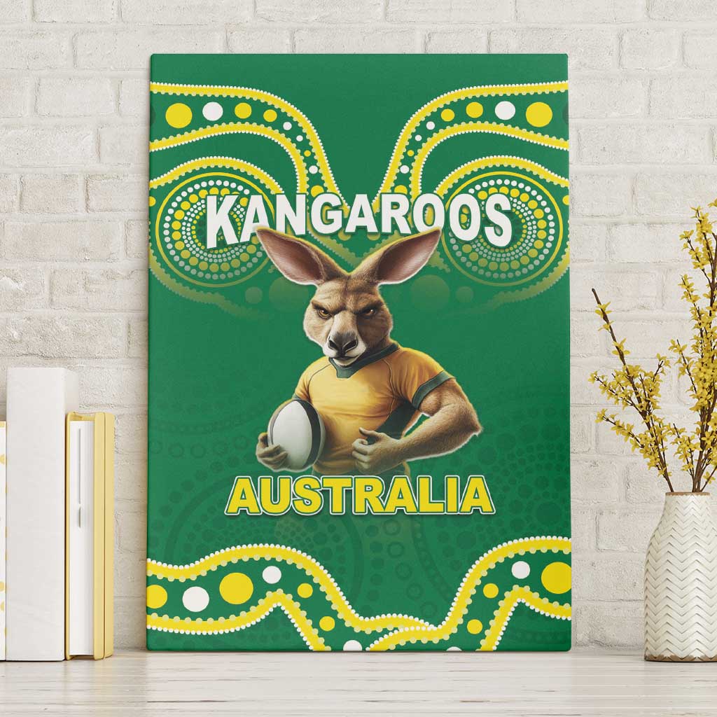Australia Rugby Custom Canvas Wall Art Kangaroos Make History Pacific Champions