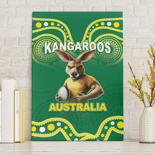 Australia Rugby Custom Canvas Wall Art Kangaroos Make History Pacific Champions