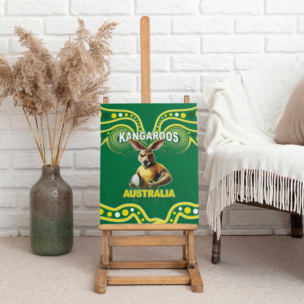 Australia Rugby Custom Canvas Wall Art Kangaroos Make History Pacific Champions