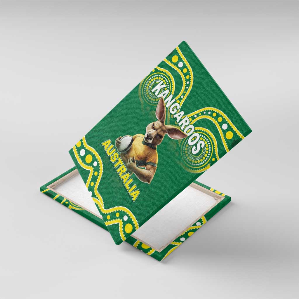 Australia Rugby Custom Canvas Wall Art Kangaroos Make History Pacific Champions