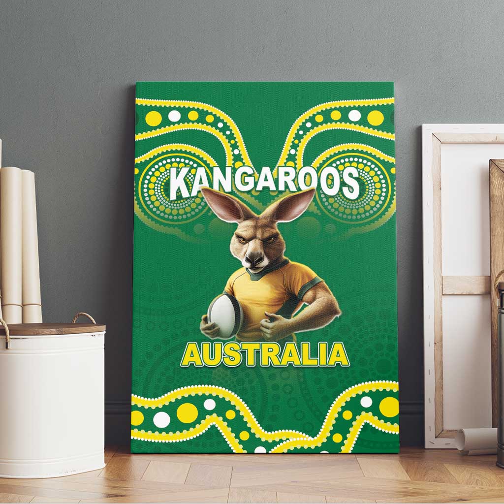 Australia Rugby Custom Canvas Wall Art Kangaroos Make History Pacific Champions