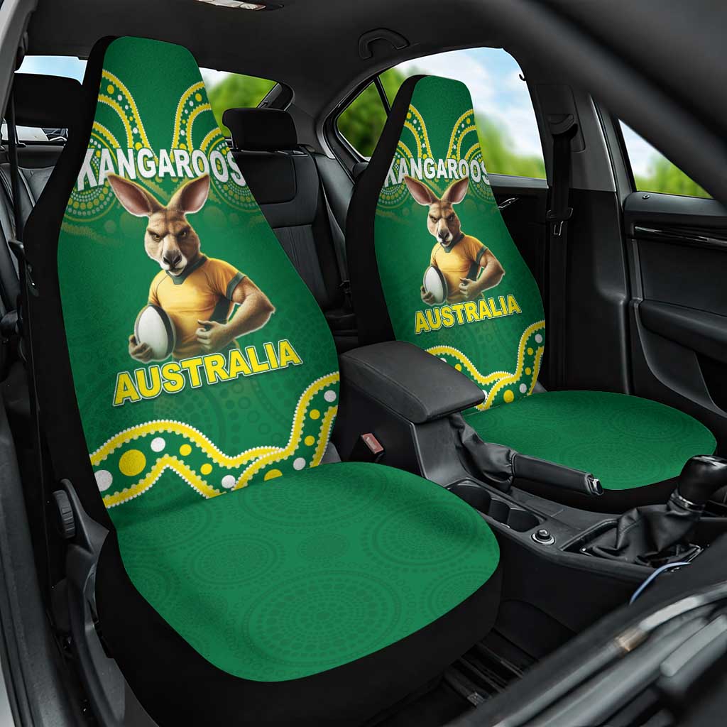 Australia Rugby Custom Car Seat Cover Kangaroos Make History Pacific Champions