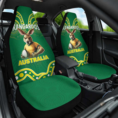 Australia Rugby Custom Car Seat Cover Kangaroos Make History Pacific Champions