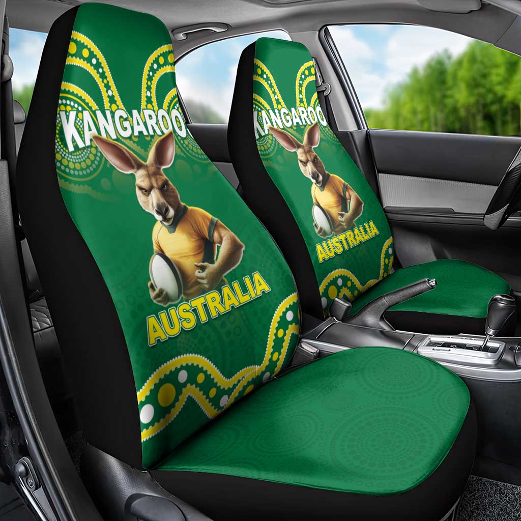 Australia Rugby Custom Car Seat Cover Kangaroos Make History Pacific Champions