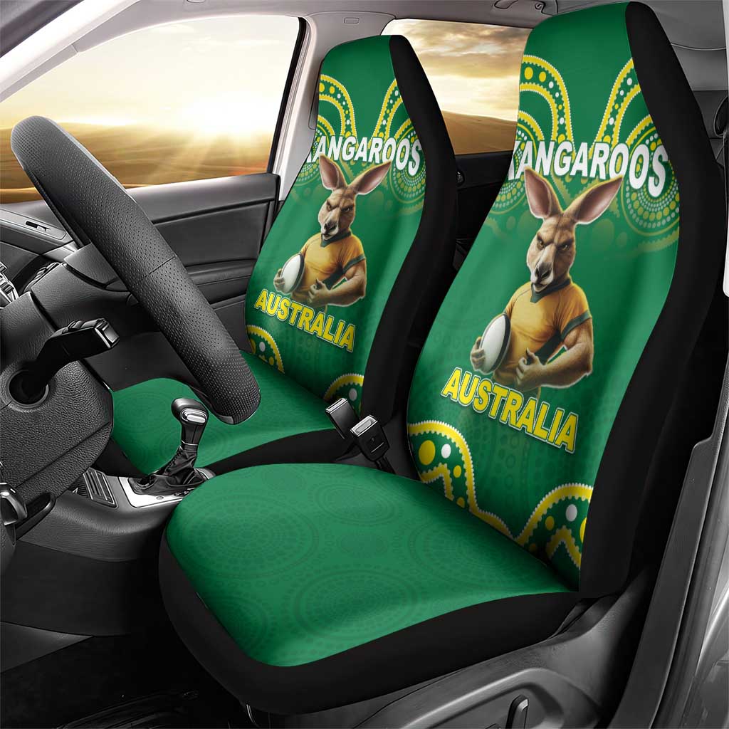 Australia Rugby Custom Car Seat Cover Kangaroos Make History Pacific Champions