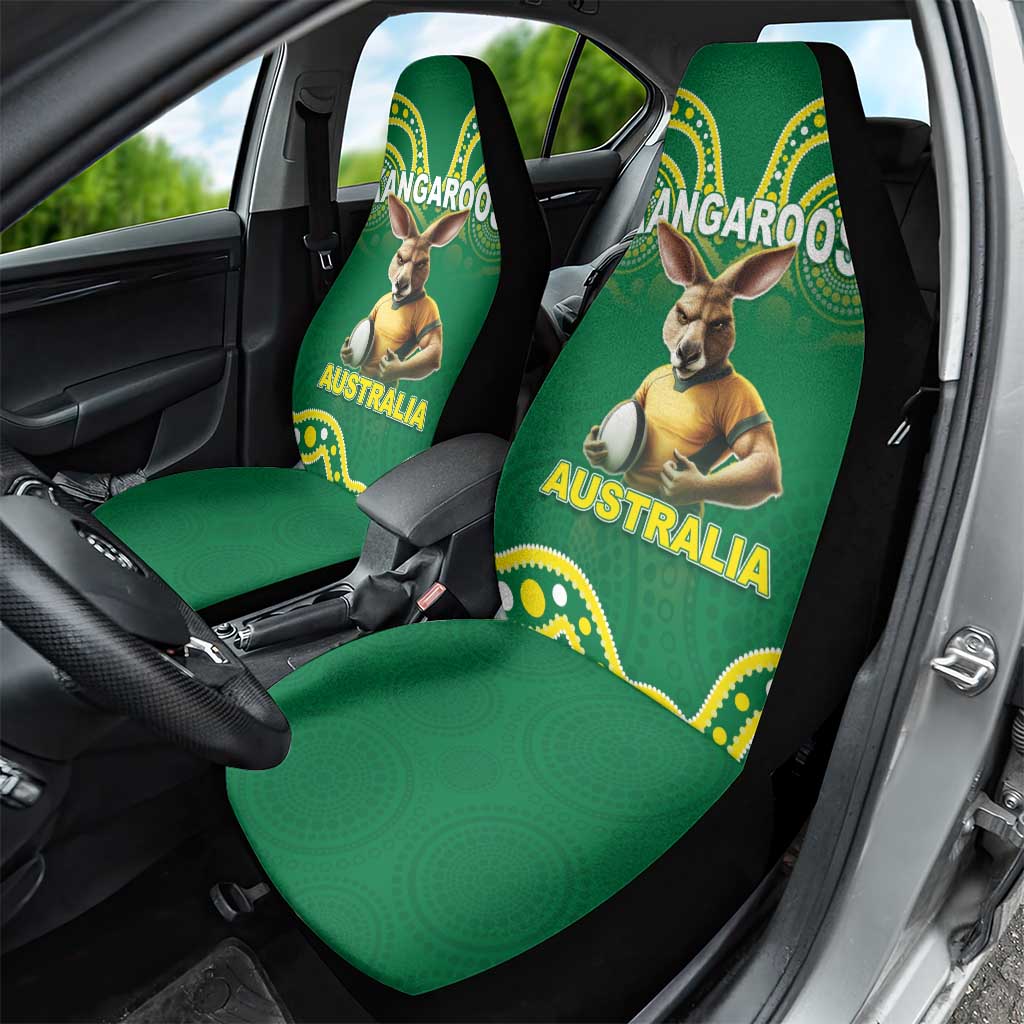 Australia Rugby Custom Car Seat Cover Kangaroos Make History Pacific Champions